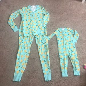 Hanna Andersson Mommy and Me Lemon PJs